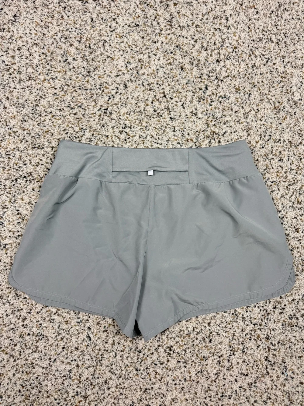 Nike High Waist Dri Fit Shorts Womens Medium Grey Athletic 3